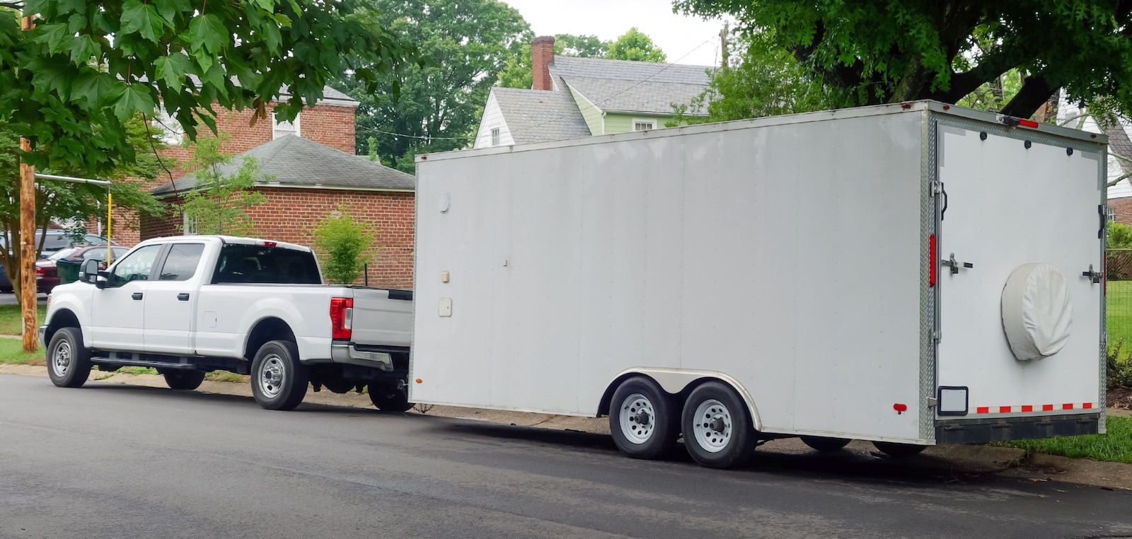 trailer with dirt